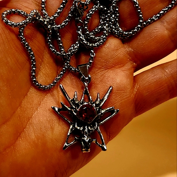 Choker Fashion Trends Vintage Long Chain with Pendant in the Form of Stars - Picture 5 of 10